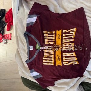 Maroon Graphic Sports Jersey